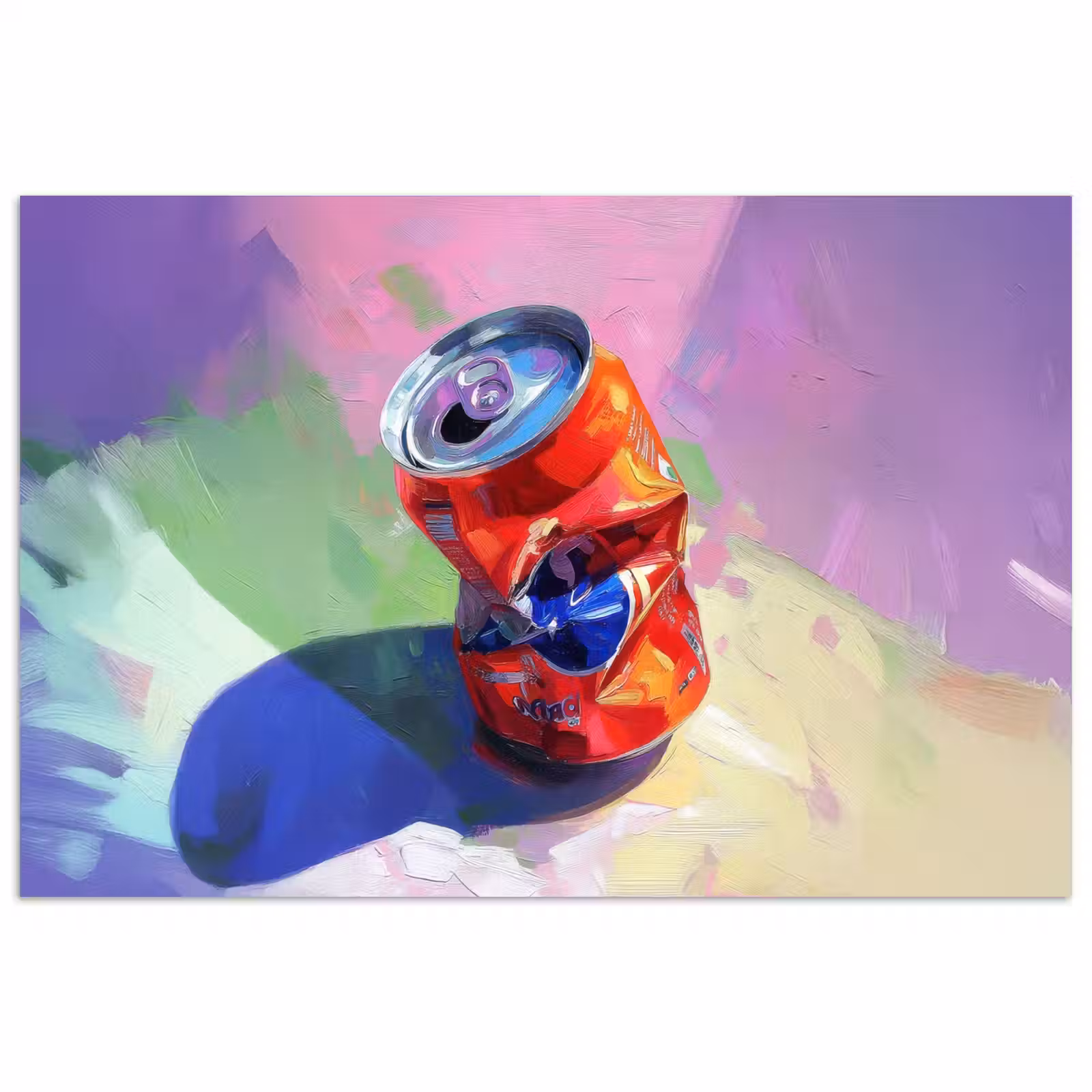 Poster – Frisdrank - Blik - Paars — 1