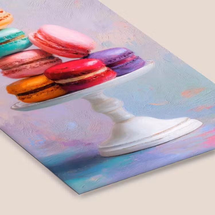 Poster met lijst - Macarons - Schaal - Pastel - Kleurrijk — 7