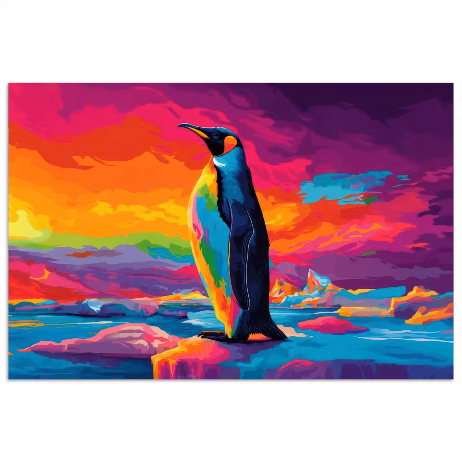 Poster – Ijsschots - Pinguïn - Abstract - Lucht — 1