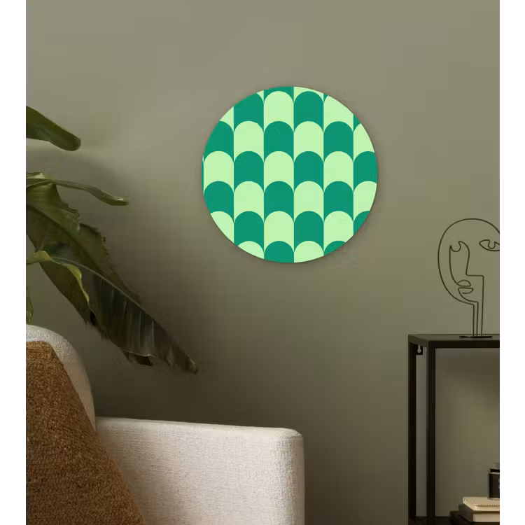 Muurcirkel glas - Bogen - Groen - Gestapeld — 3