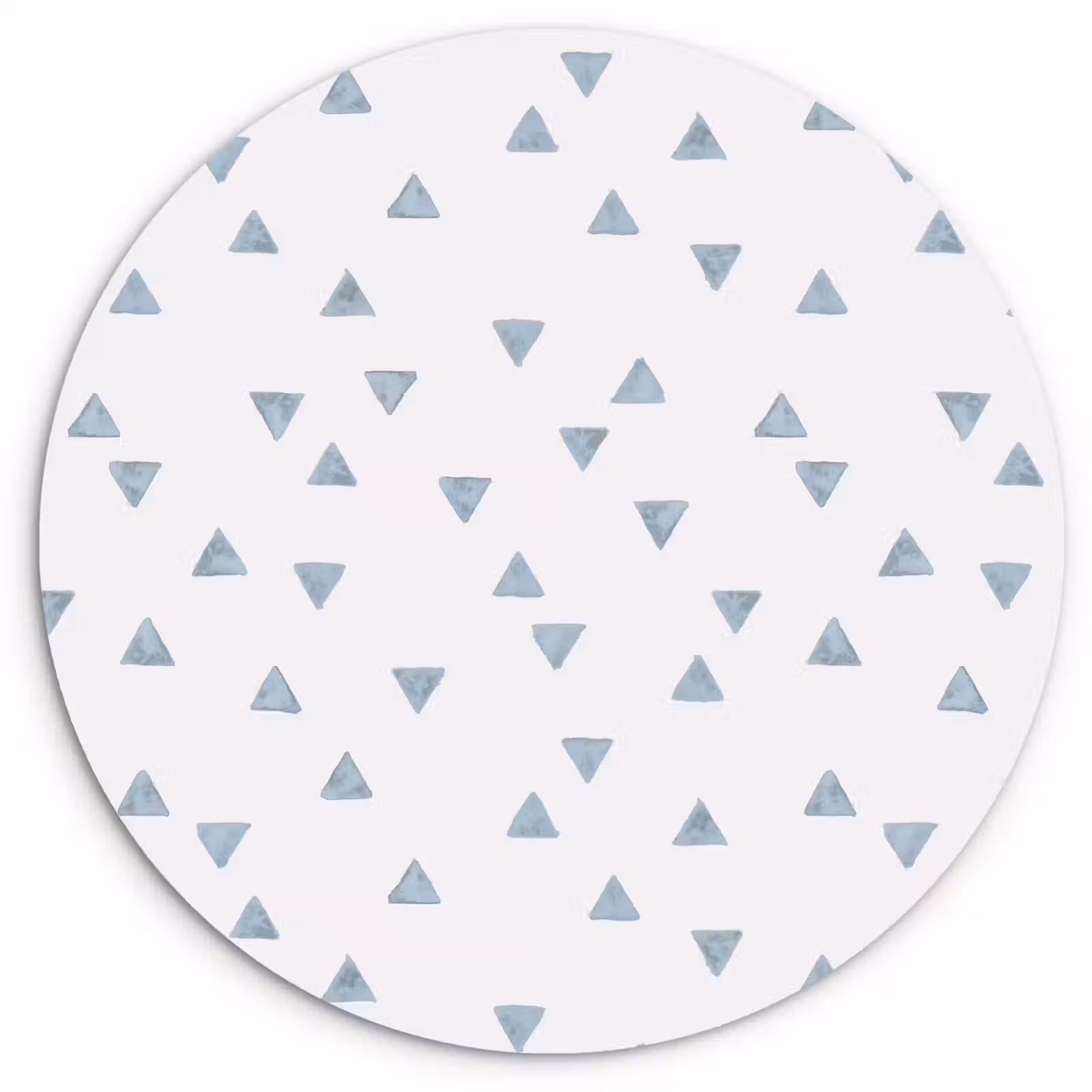 Muurcirkel glas - Blauw - Driehoek - Patroon — 1