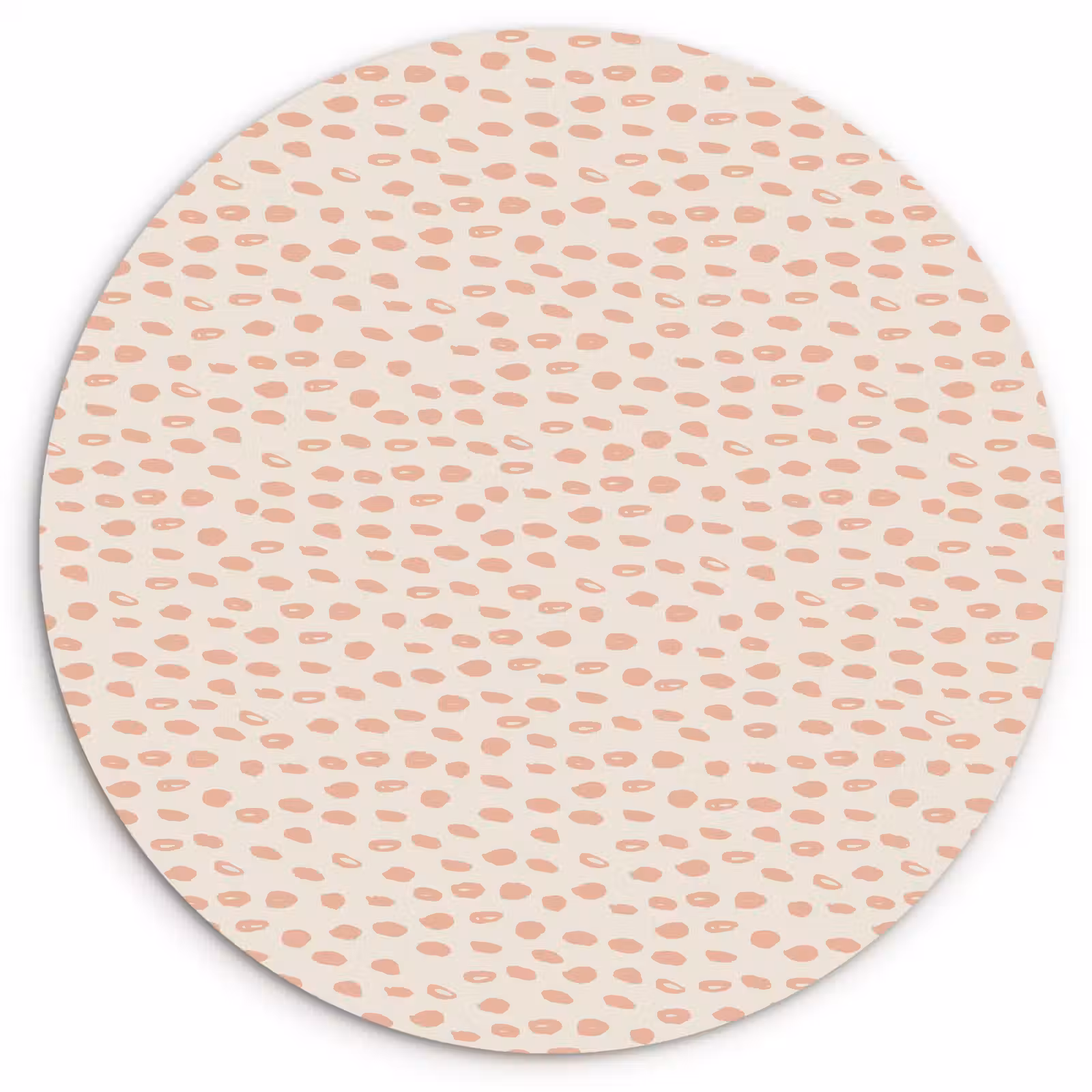 Muurcirkel glas - Rondjes - Patroon - Roze — 1