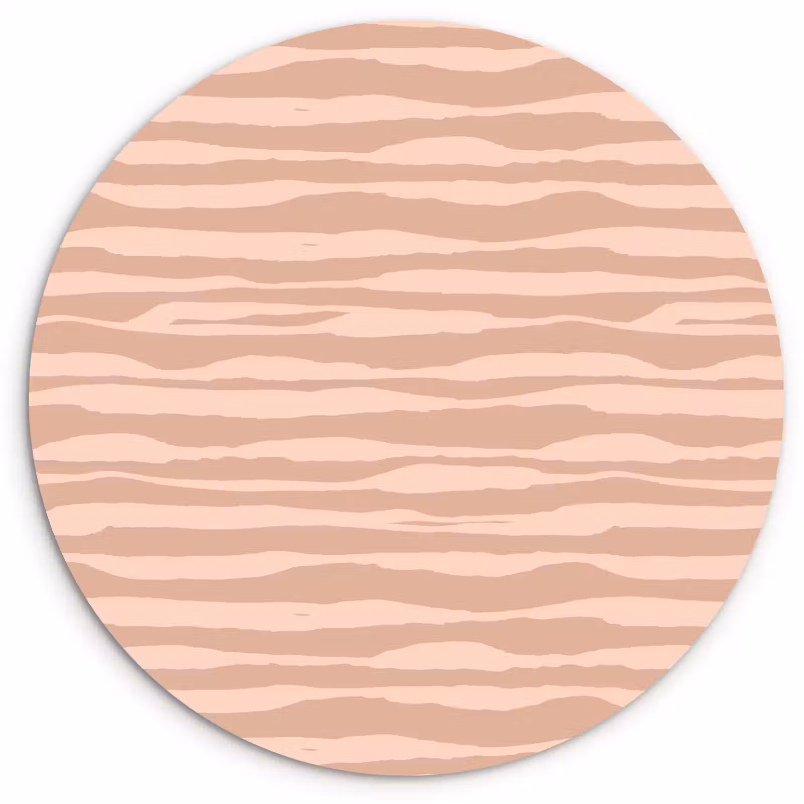 Muurcirkel glas - Strepen - Roze - Patroon — 1