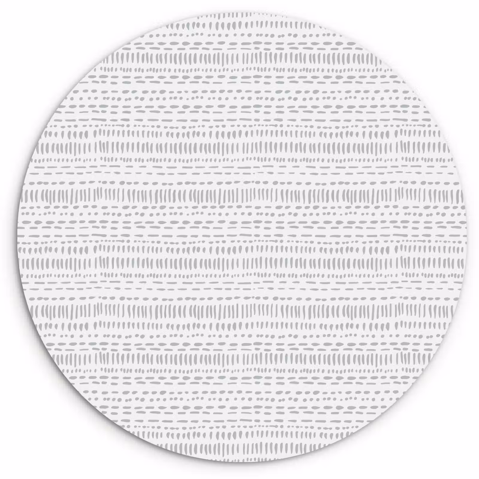 Muurcirkel glas - Grijs - Patroon - Stippen — 1