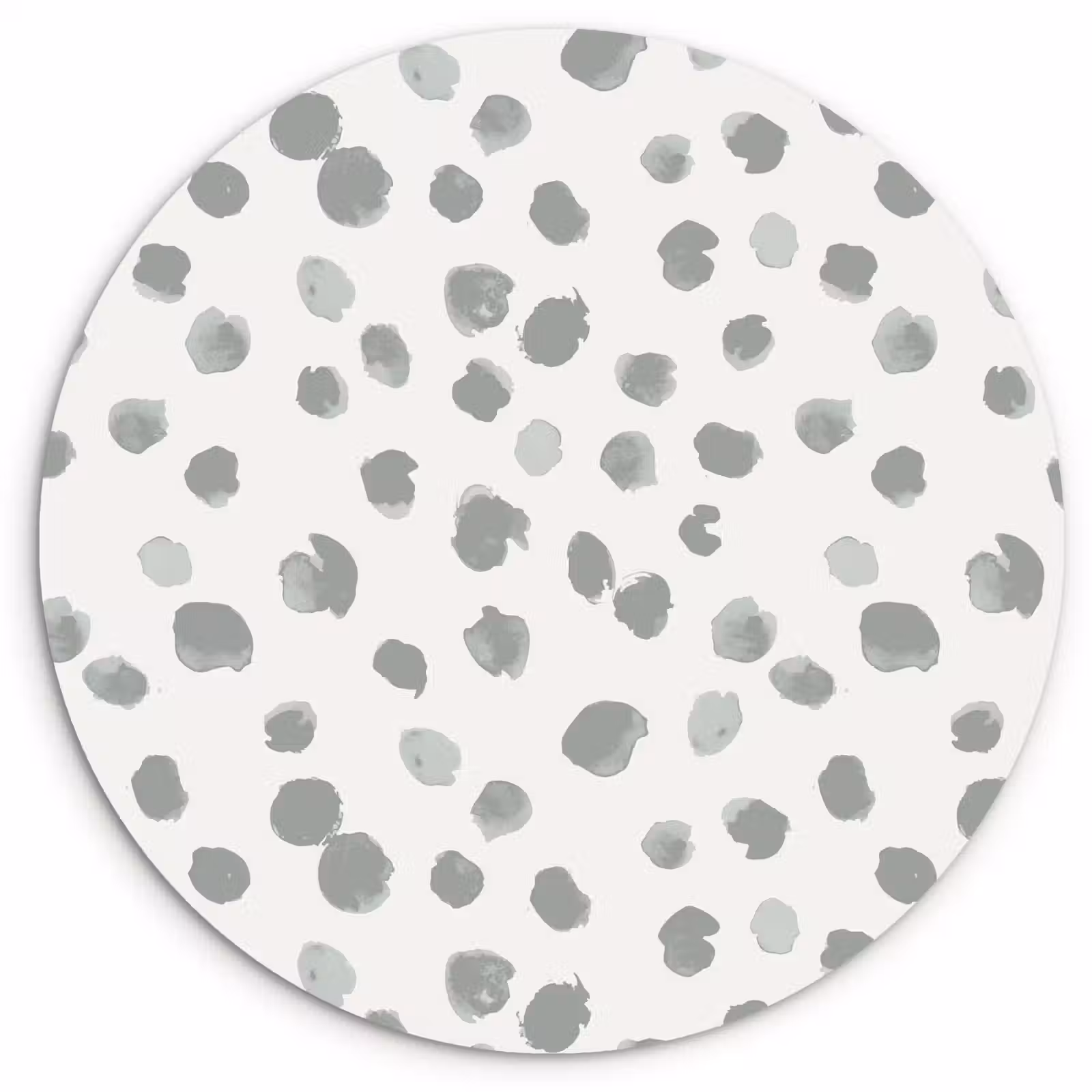 Muurcirkel glas - Vlekken - Grijs - Patroon - Aquarel — 1