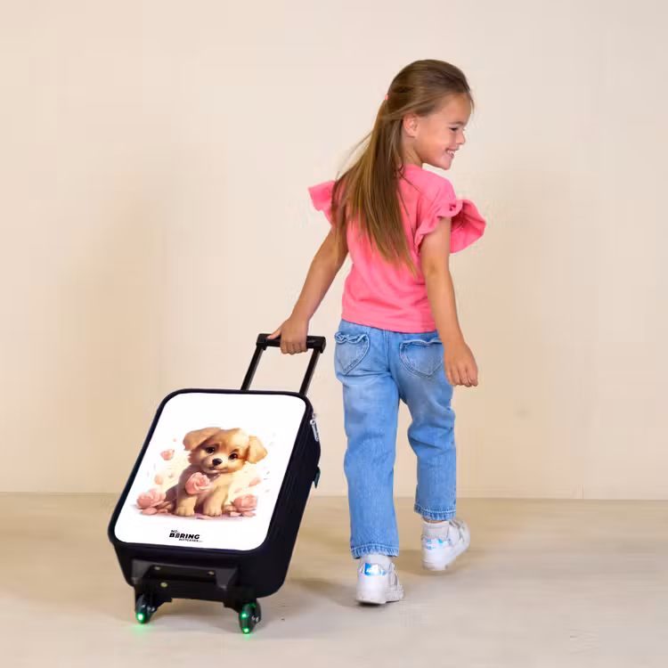 Kinderkoffer - Zwart - Popke puppy — 2