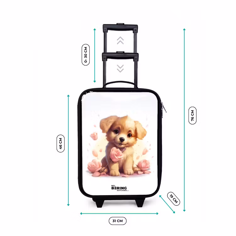 Kinderkoffer - Zwart - Popke puppy — 6