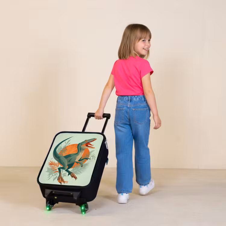 Kinderkoffer - Zwart - Sluipende jager met bladeren — 2