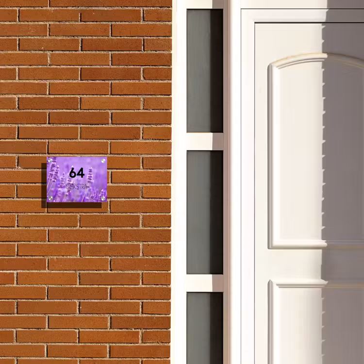 Naambordje voordeur - Rechthoek - Lavendel - Modern — 3