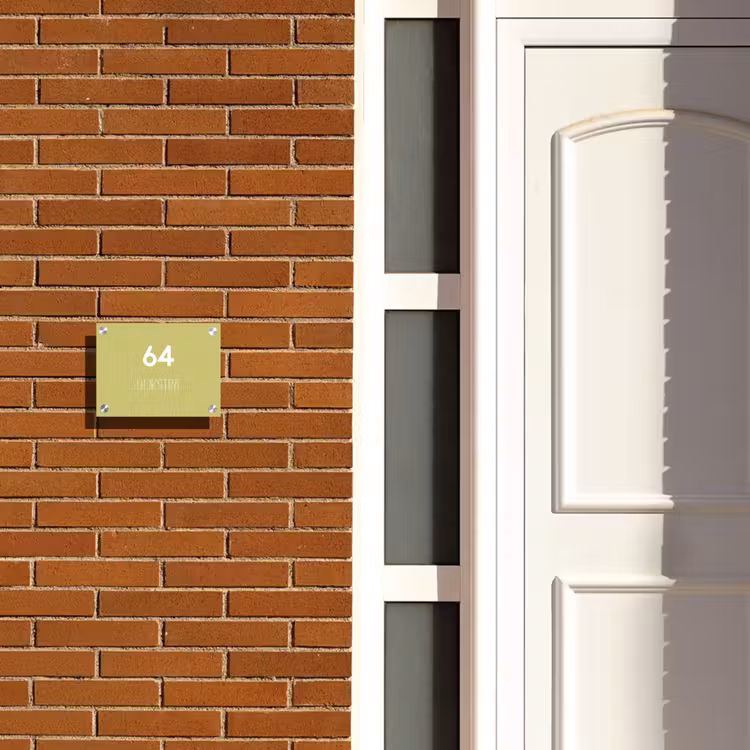 Naambordje voordeur - Rechthoek - Lichtgroen - Modern — 3
