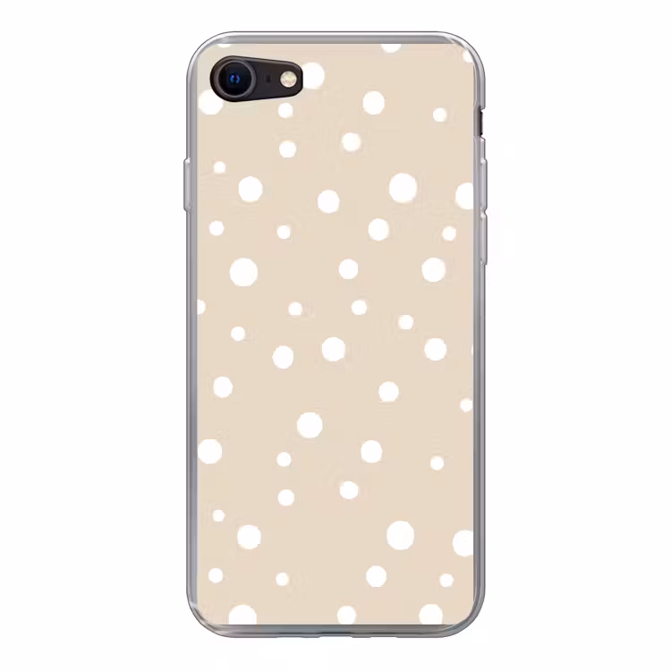 Beige achtergrond met witte stippen — 1