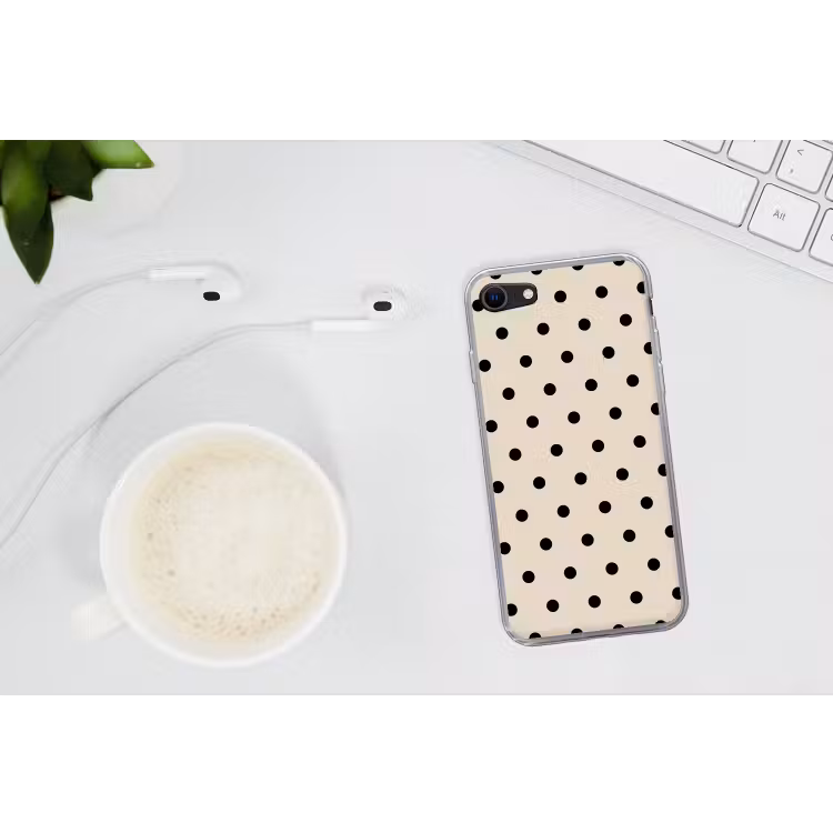 Beige achtergrond met zwarte stippen — 2