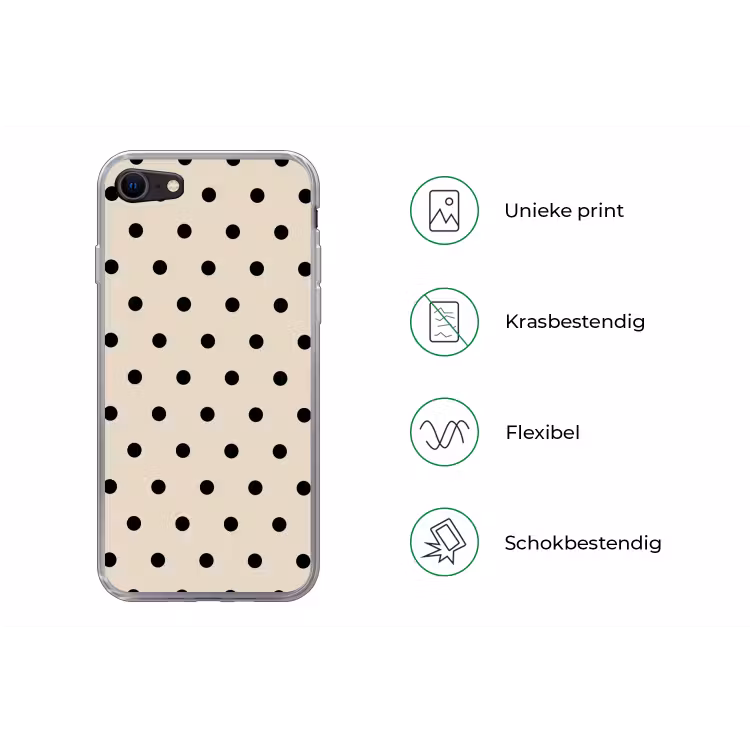 Beige achtergrond met zwarte stippen — 5