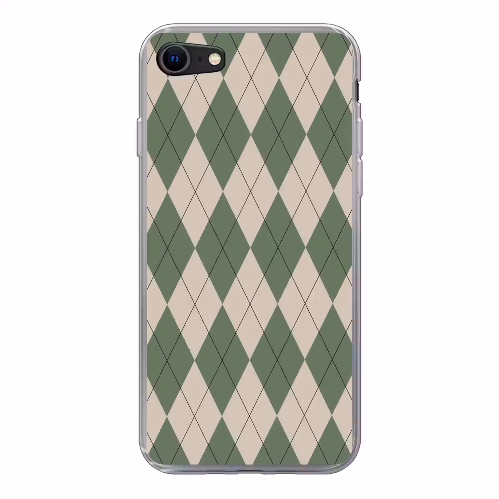 Groen met beige ruit patroon — 1