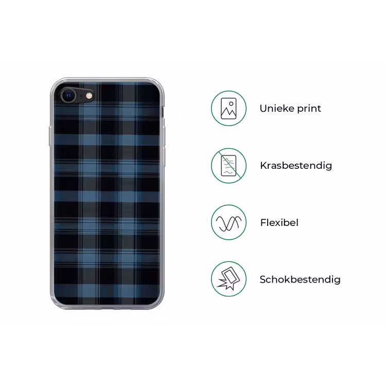 Klassiek geruit patroon in blauw tinten — 5