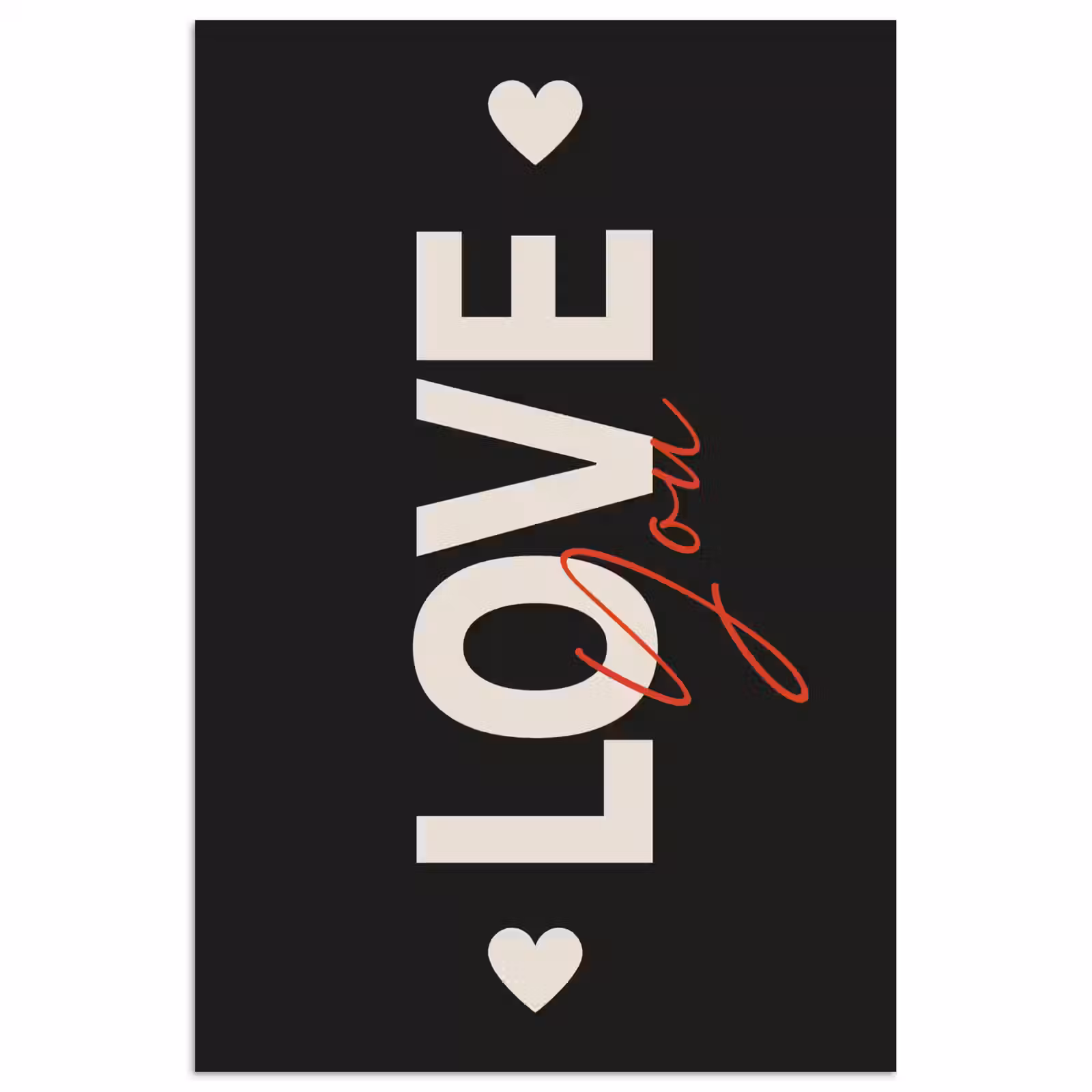 Poster – Love - Rood - Valentijn — 1