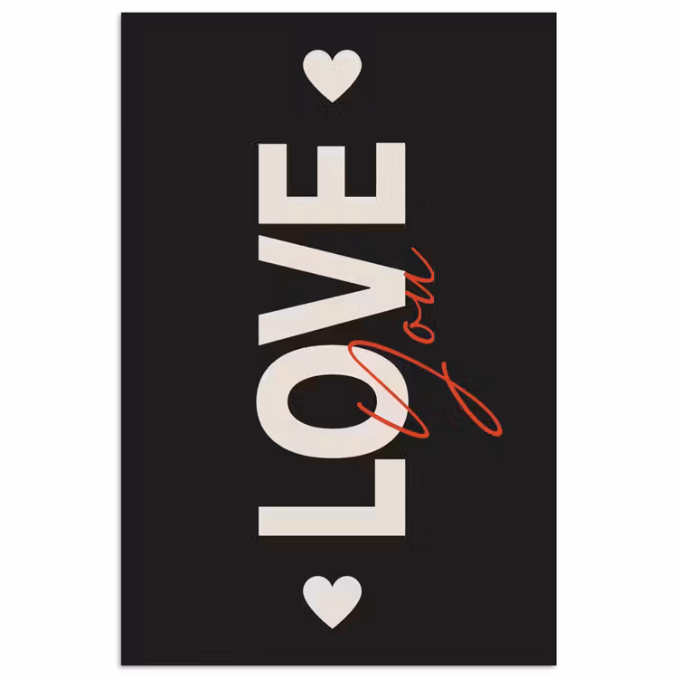 Poster – Love - Rood - Valentijn — 1