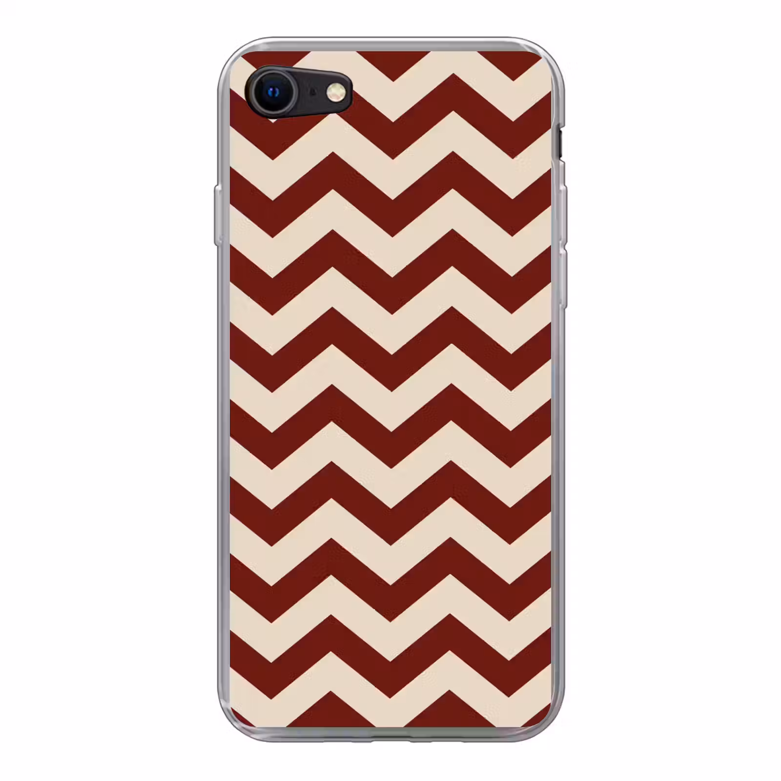 Zigzag patroon in rood en crème — 1