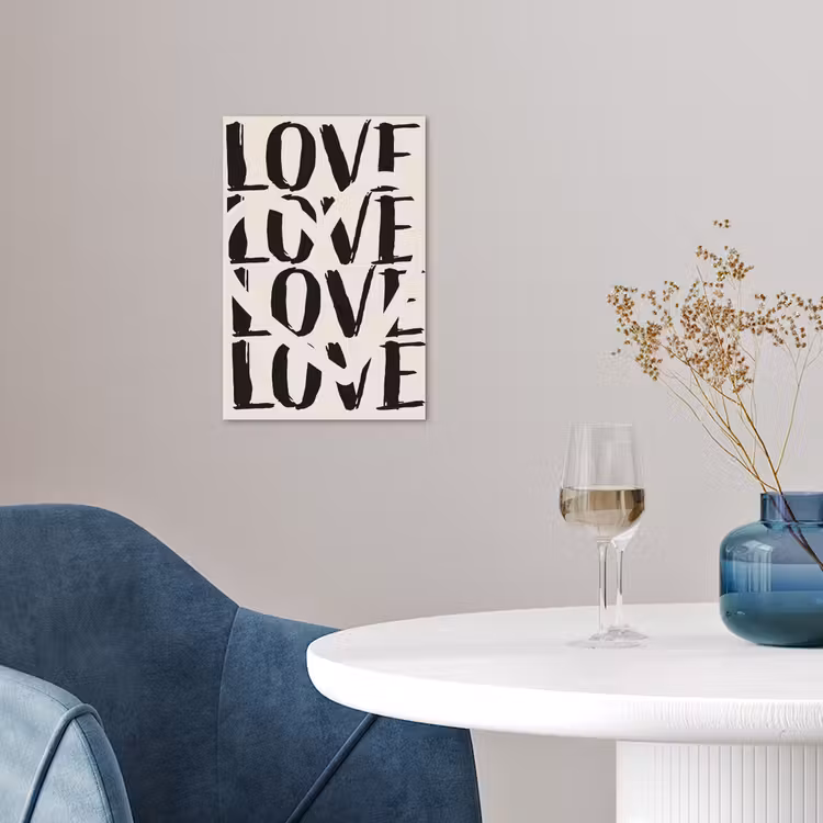 Poster – Love - Hart - Beige — 4