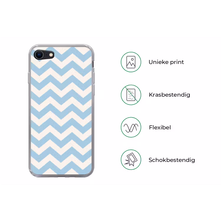 Zigzag patroon in blauw en wit — 5
