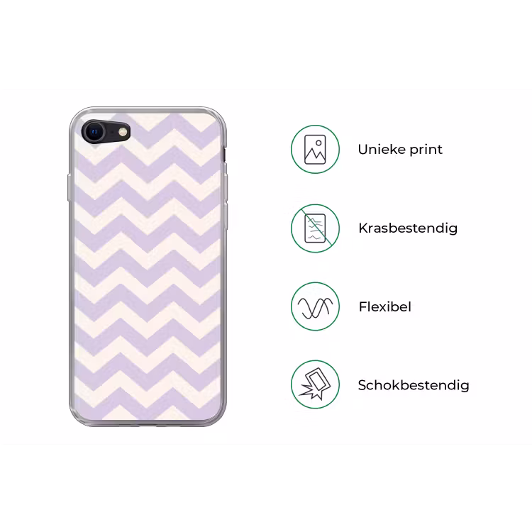 Zigzag patroon in paars en wit — 5