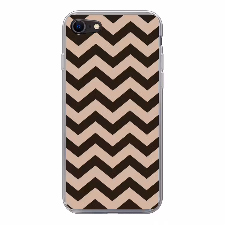 Zigzag patroon in verschillende tinten bruin — 1