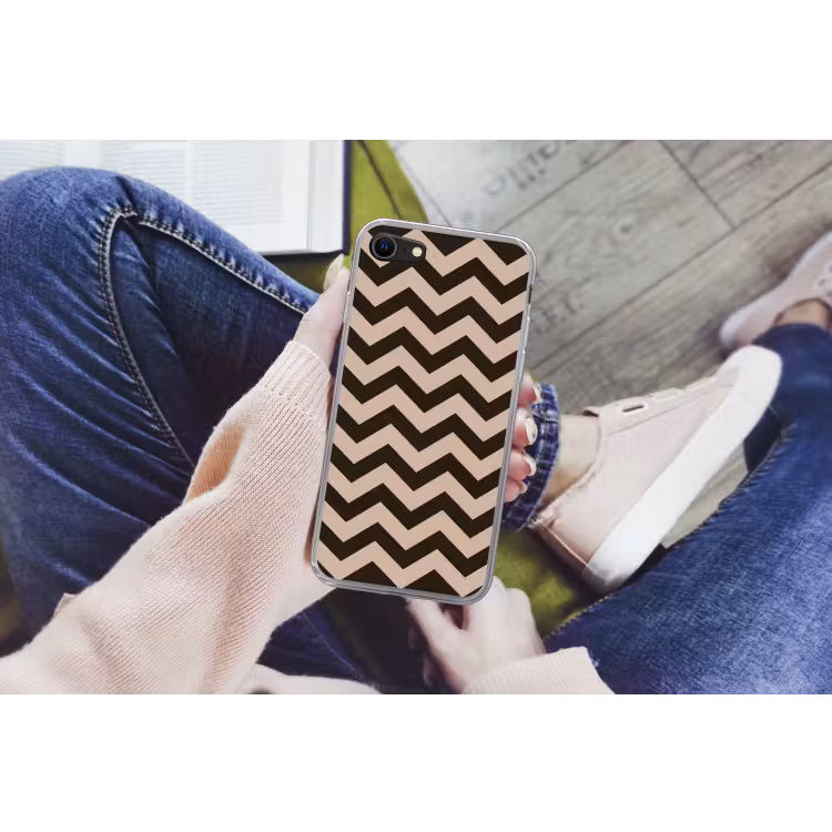 Zigzag patroon in verschillende tinten bruin — 4