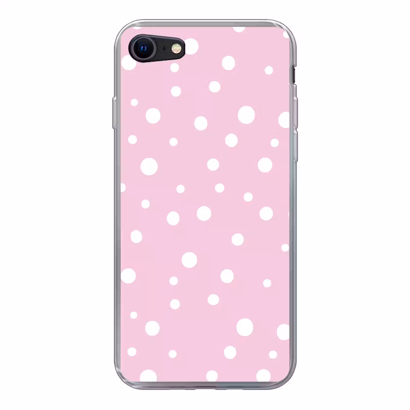 Roze achtergrond met witte stippen — 1