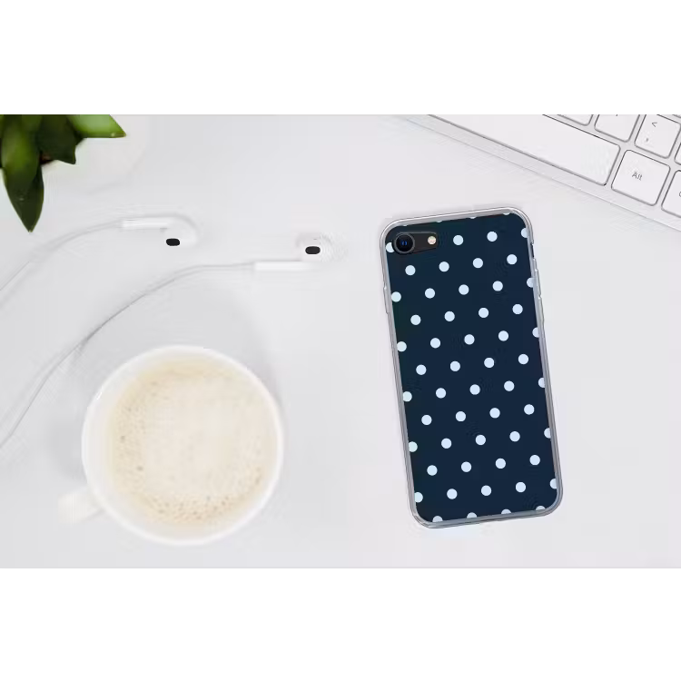 Blauw stippen patroon — 2