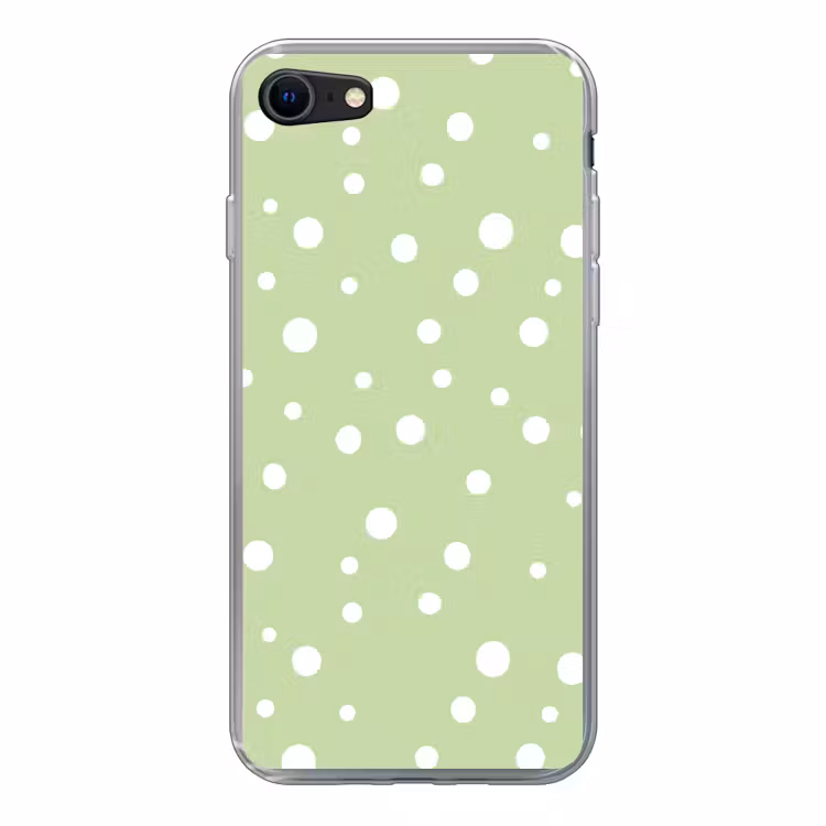 Groene achtergrond met witte stippen — 1