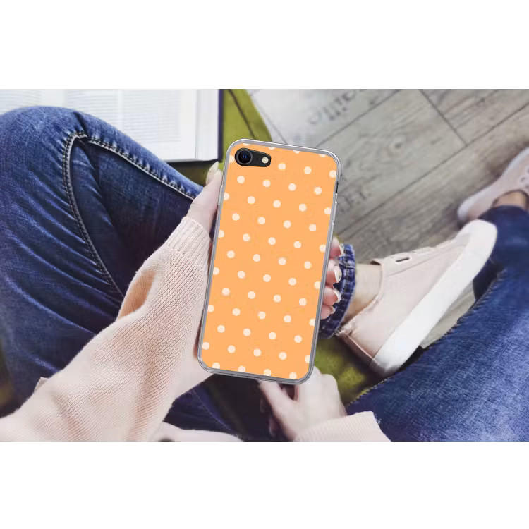 Oranje stippen patroon — 4