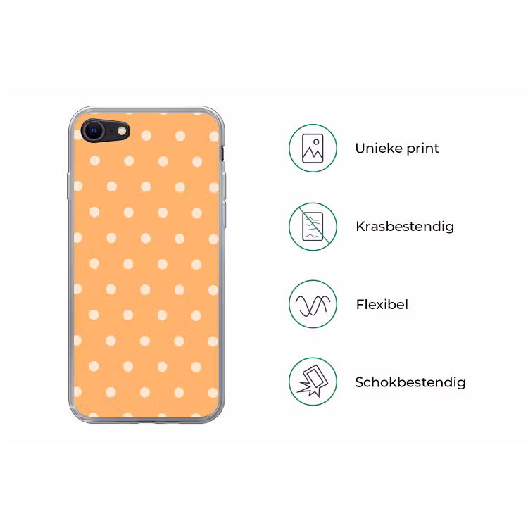 Oranje stippen patroon — 5