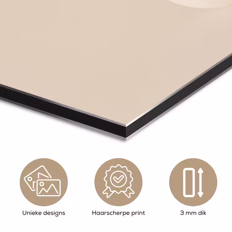 Aluminium schilderij - Gipskruid in Vaas Beige — 7