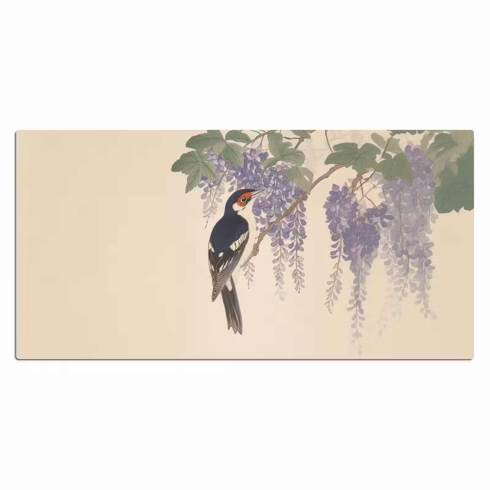 Bureau onderlegger - Specht - Bloemen - Paars — 1