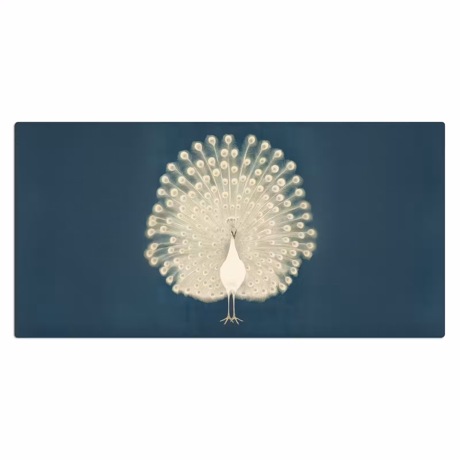 Bureau onderlegger - Vogel - Blauw - Vintage — 1
