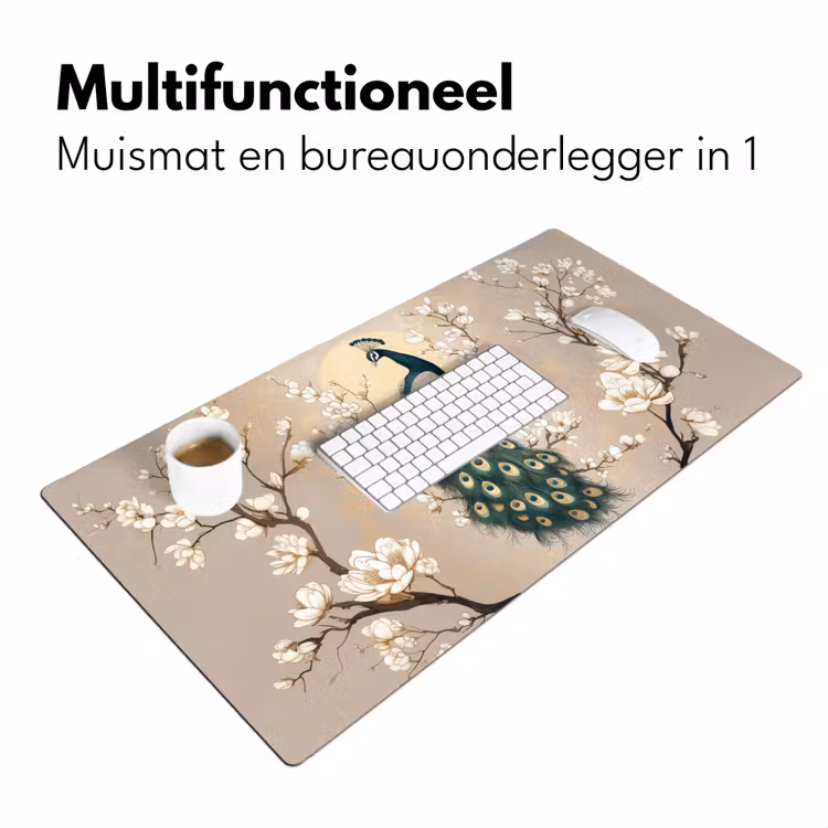 Bureau onderlegger - Pauw - Tak - Bloemen — 6