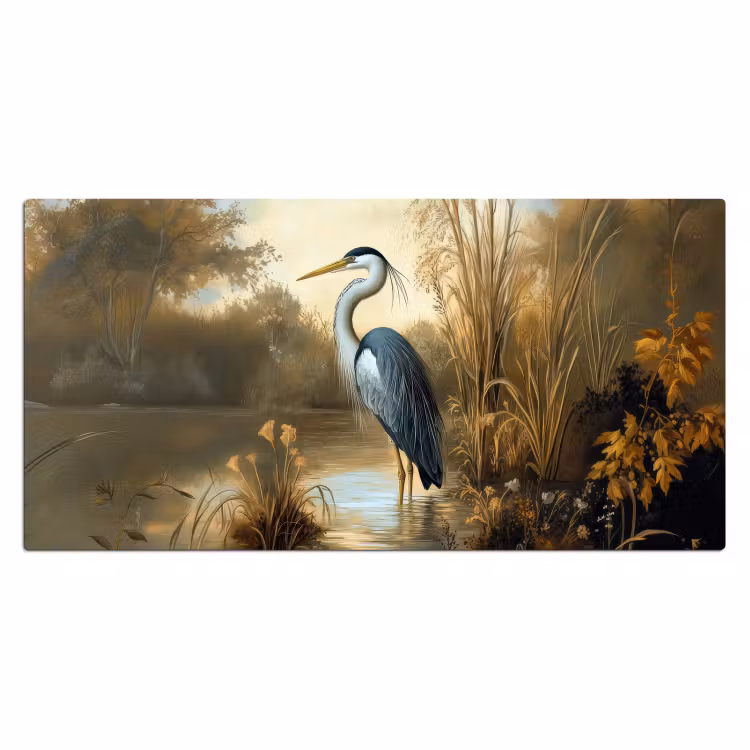 Bureau onderlegger - Reiger - Water - Planten — 1