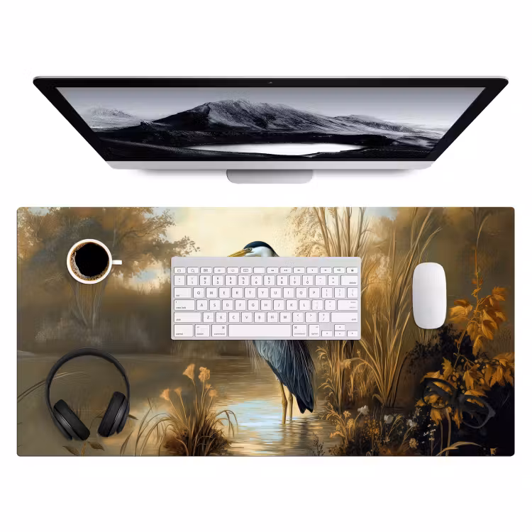 Bureau onderlegger - Reiger - Water - Planten — 3