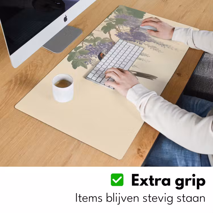 Bureau onderlegger - Specht - Bloemen - Paars — 5