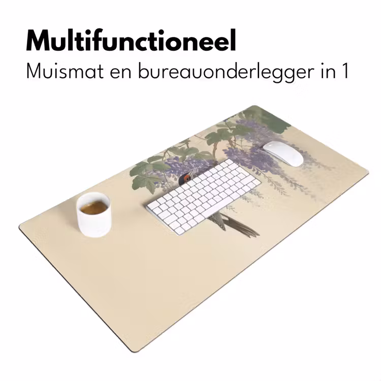 Bureau onderlegger - Specht - Bloemen - Paars — 6