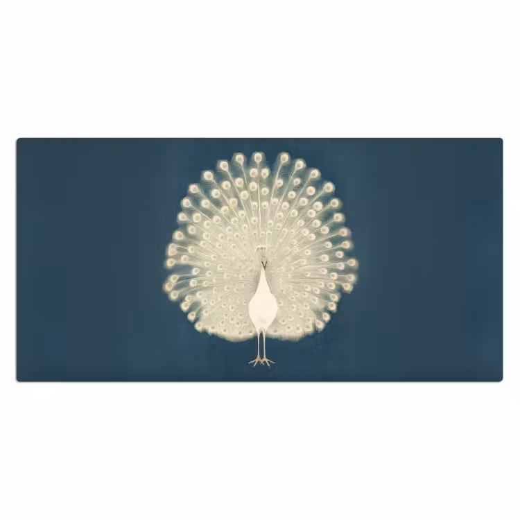 Bureau onderlegger - Vogel - Blauw - Vintage — 1