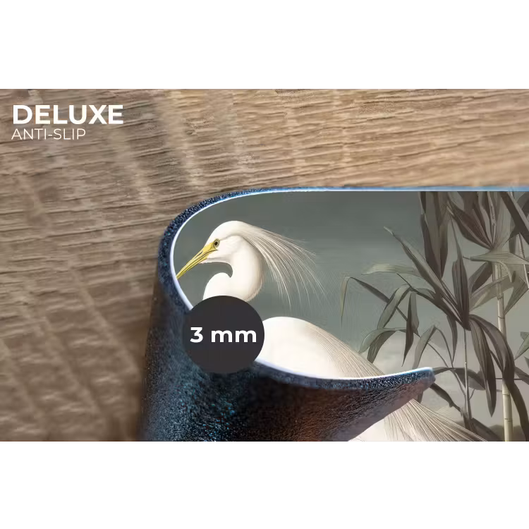 Placemat - 6 stuks - Reiger - Planten - Wolken - Wit — 4