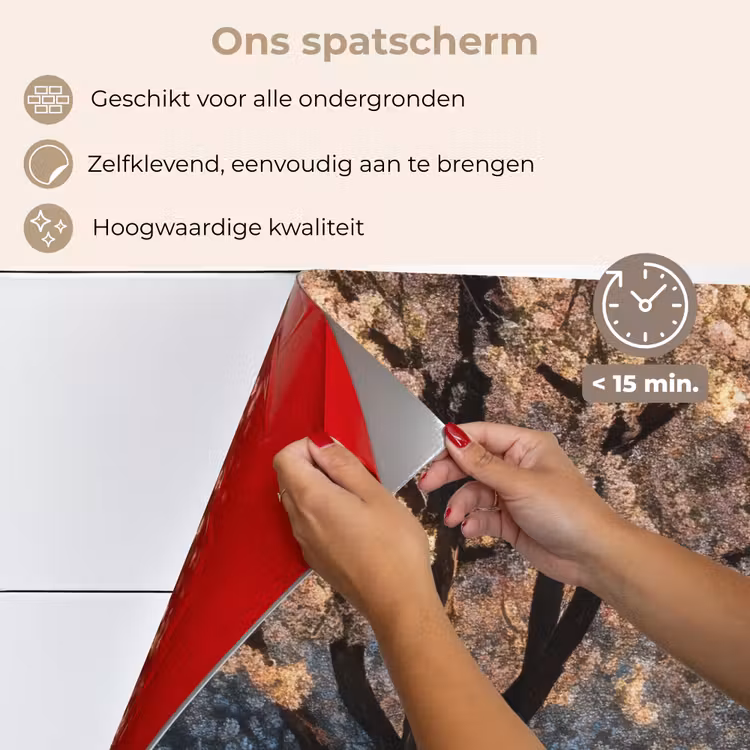 Spatscherm keuken - Bomen - Bloesem - Lente — 3