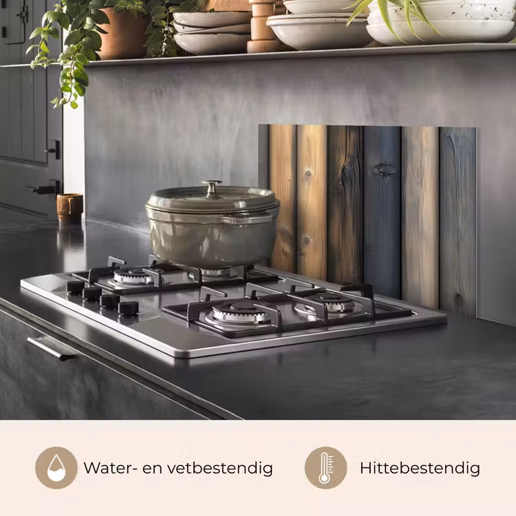 Spatscherm keuken - Hout - Planken - Gemengd — 6