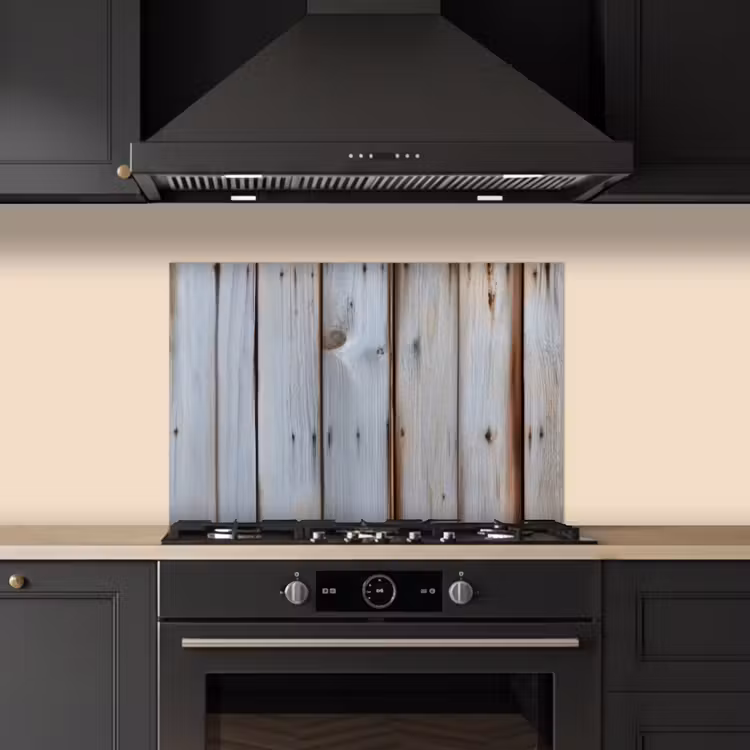 Spatscherm keuken - Hout - Planken - Verweerd — 1