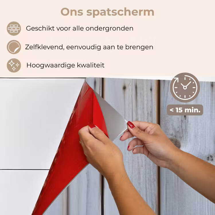Spatscherm keuken - Hout - Planken - Verweerd — 3
