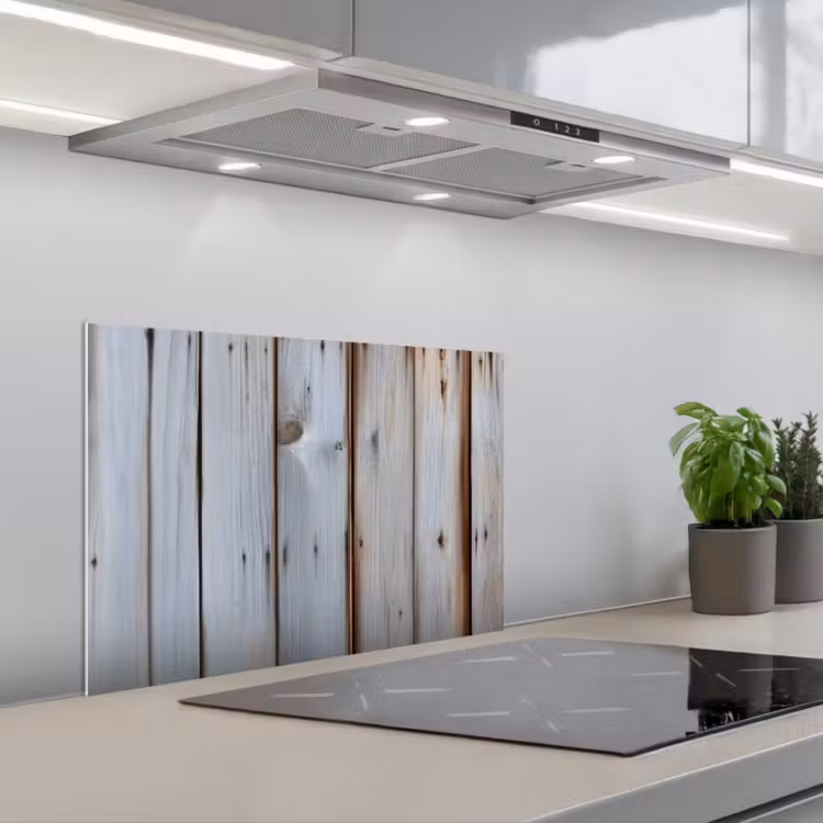 Spatscherm keuken - Hout - Planken - Verweerd — 4