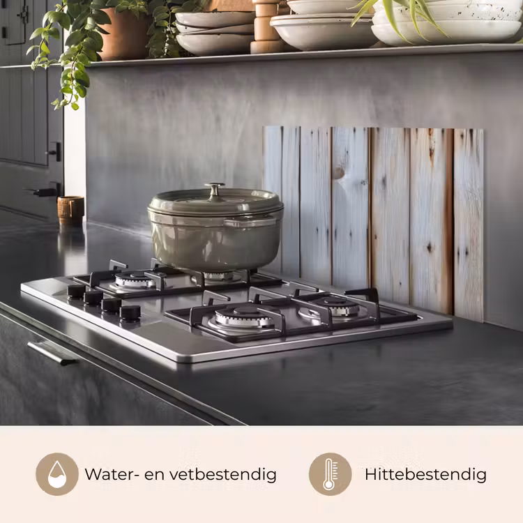 Spatscherm keuken - Hout - Planken - Verweerd — 6