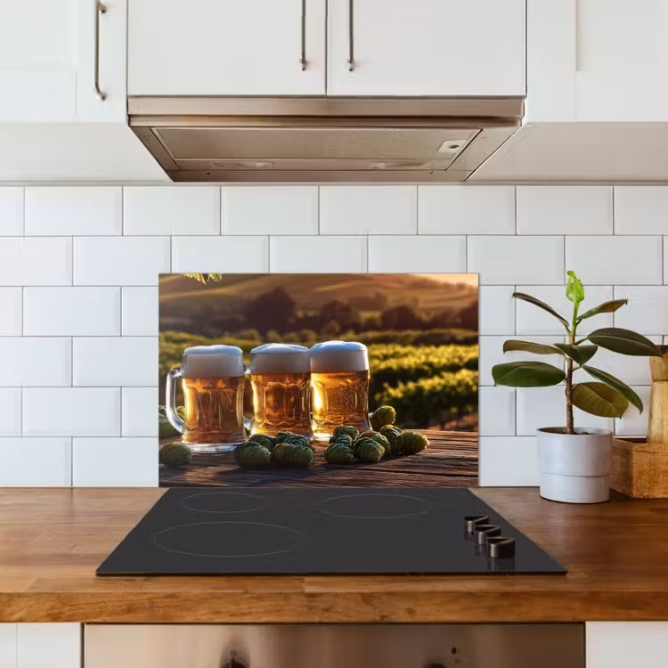 Spatscherm keuken - Bier - Hop - Landschap — 5