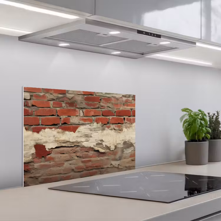 Spatscherm keuken - Muur - Baksteen - Verweerd — 4